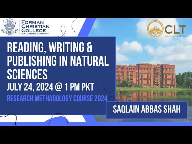 Reading, Writing and Publishing in Natural Sciences