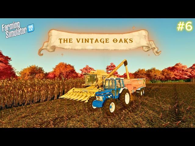  CORN Harvest, BALE Struggles & Future Plans - FS22 The Vintage Oaks