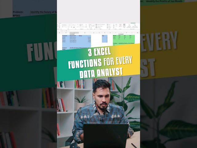 3 Excel Functions for Every Data Analyst #excel #dataanalysis #data