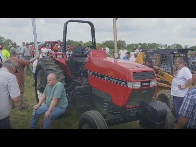 Harmony, PA Farm Auction Yesterday - New Holland Balers and CaseIH 5130 2WD Tractor Sold Strong