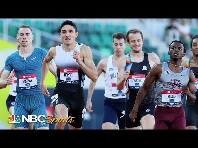 Bryce Hoppel wins 800m title, Brandon Miller dives for last spot on Worlds team | NBC Sports