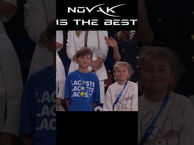 Novak Djokovic addresses his kids & his daughter knows
