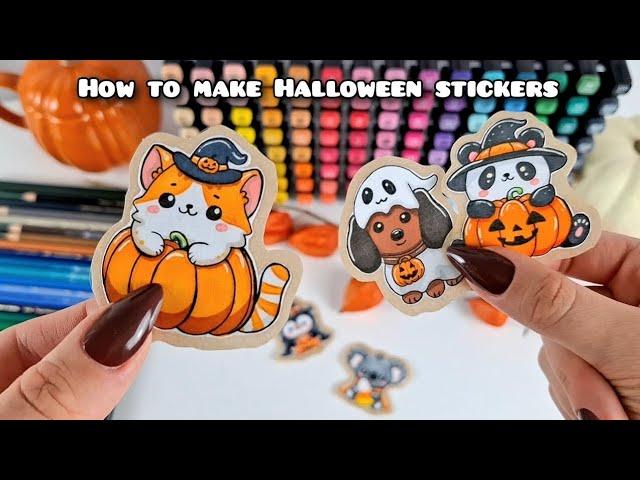 How to Make Halloween Stickers at Home | Step by Step