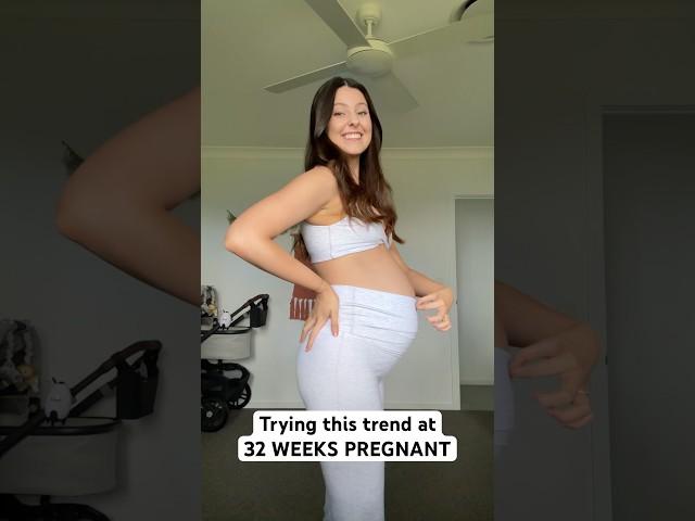 Trying this trend at 32 weeks pregnant 