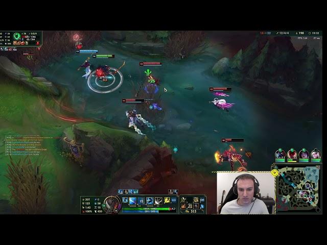 Perkz smurfing it on Yasuo with tripple knockup