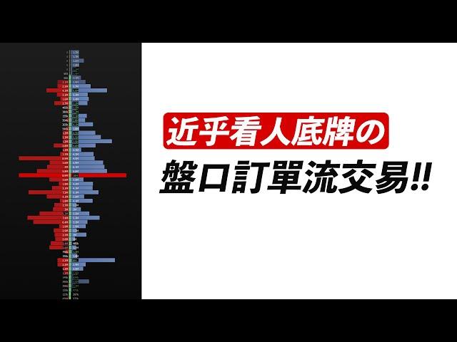 盤口一次看懂！近乎看人底牌的訂單流交易法！2025最新版！