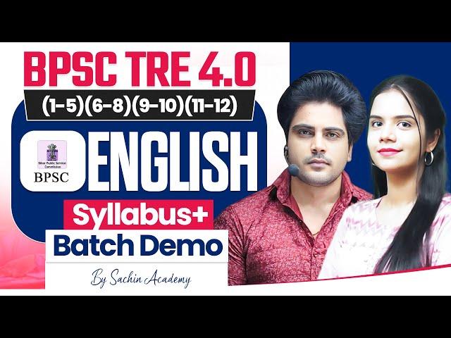 BPSC TRE 4.0 ENGLISH DEMO CLASS by Sachin Academy live 1pm