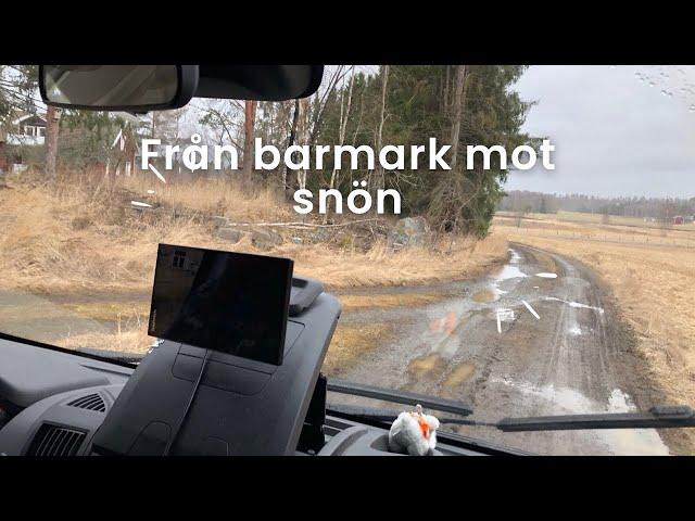 Fastkörning och resan mot snön börjar @MsFREKKO