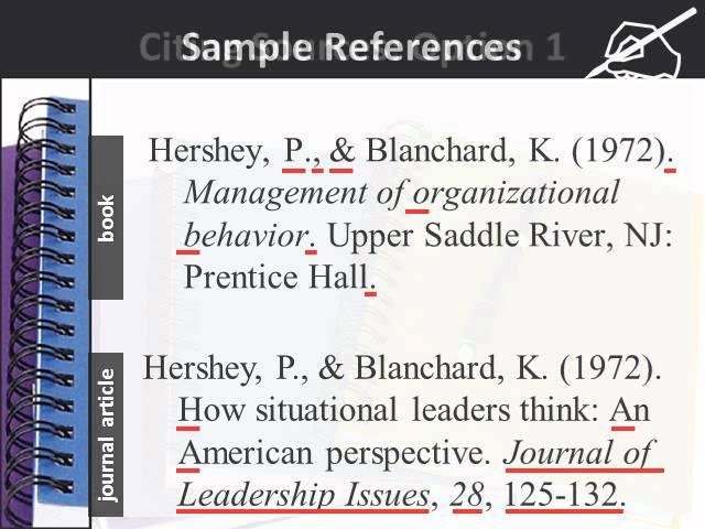 Using APA style for references and citations