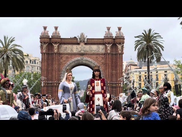 Trobada Nacional de Gegants a Barcelona • Gegants de la ciutat de Barcelona (28/04/2024)