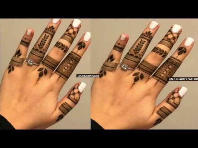 simple finger mehndi design-simple finger mehndi design for eid 2025-mehndi designs