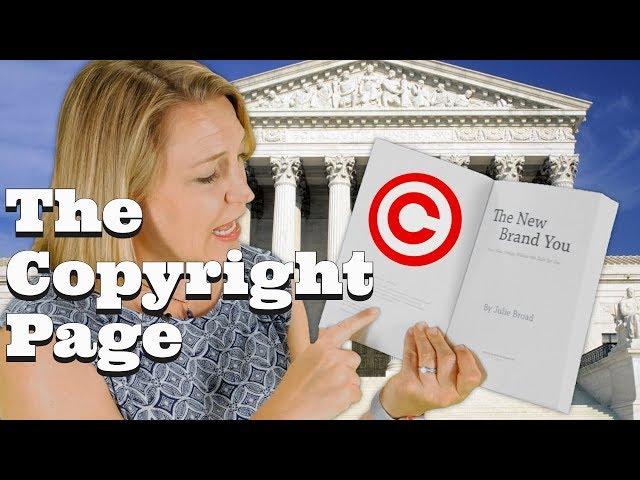 Self Publishing Basics for the Copyright Page