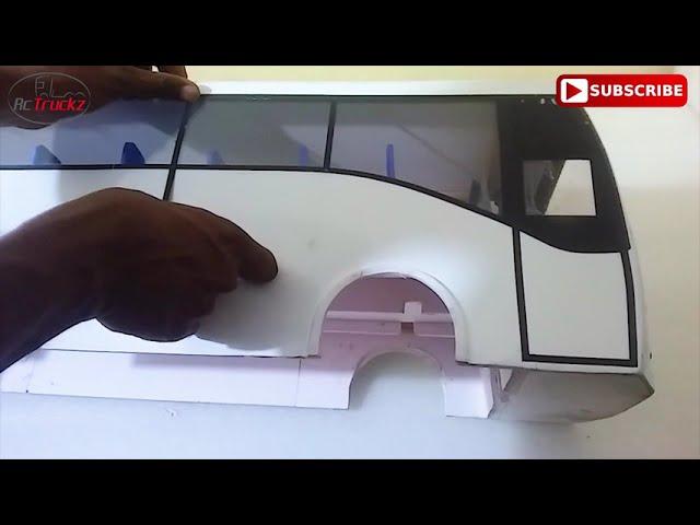 1/14 RC Bus Body Painting/Wiring KSRTC Volvo 9400 Coach B7R AIRAVAT - PART 3/rc bus homemade DIY