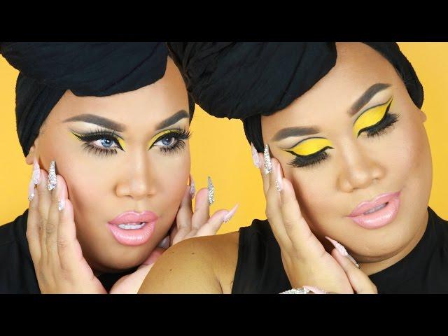 YELLOW CUT CREASE MAKEUP TUTORIAL| PatrickStarrr