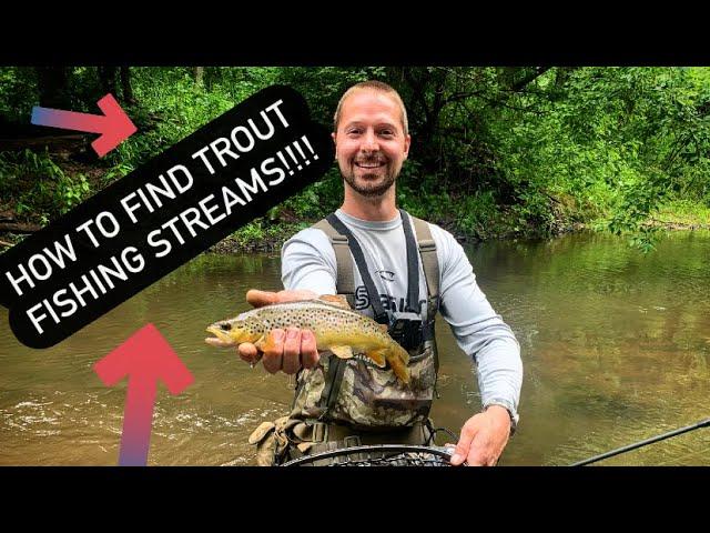 How to Find new Trout fishing Streams and Rivers!!!