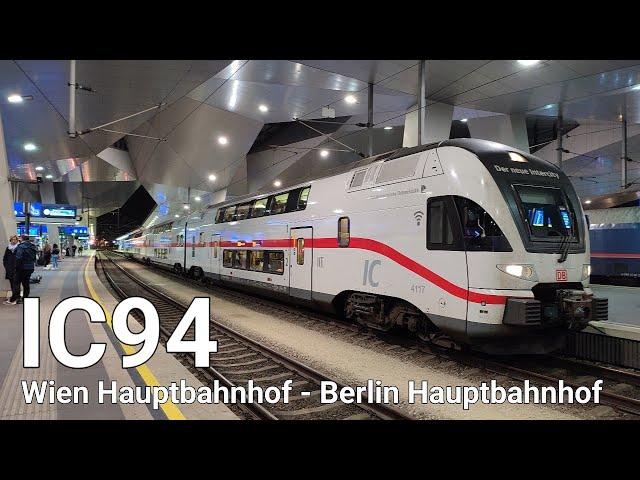 DB IC94 "Wienerwald" nach Berlin Hbf / Abfahrt Wien Hbf / Stadler KISS "Der neue Intercity"