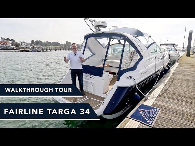 Most popular sports boat in the world?! Fairline Targa 34 Walkthrough yacht boat tour - KAD44's