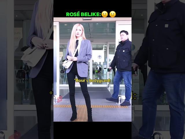 the difference between Rosé's bodyguard and IU's bodyguard!!  #blackpink #rosé