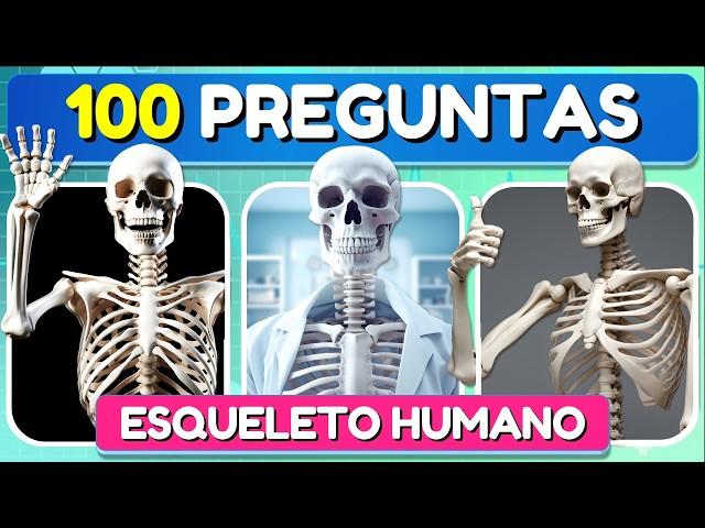 101 Preguntas Sobre el "SISTEMA ÓSEO"  | Test/Trivia/Quiz