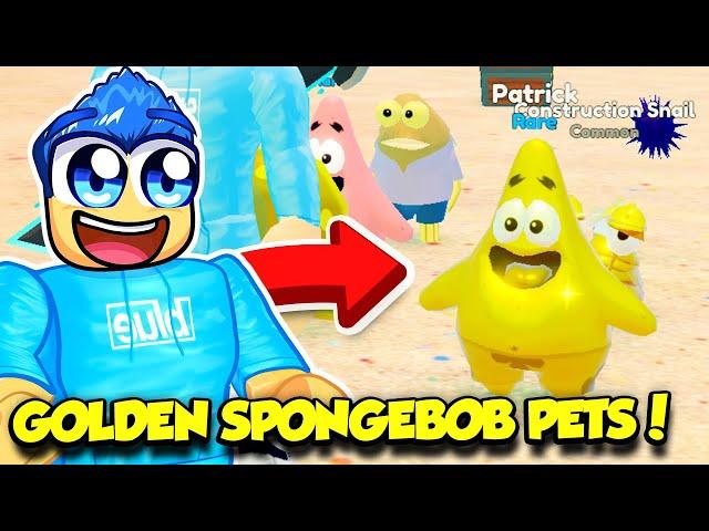 I Got INSANELY RARE GOLDEN BUDDIES In Spongebob Simulator!!