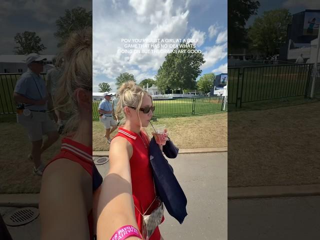 I’m just a girl #golftournament #pga #charlotte #funny #girlthings #jokes