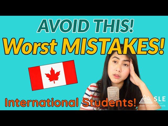 TOP 4 MISTAKES to avoid when STUDYING or IMMIGRATING to Canada! International Students in Canada