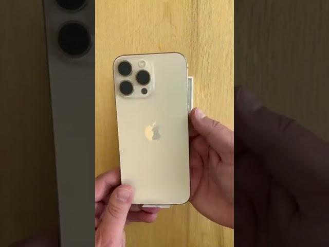 Unboxing the i phone 16 Pro Max in desert titanium  #iphone #viralvideo #trendingshorts