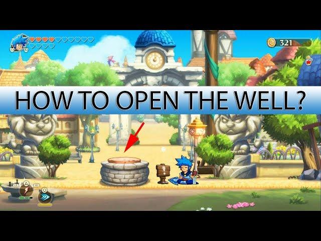 Opening the well in Monster Boy and the Cursed Kingdom