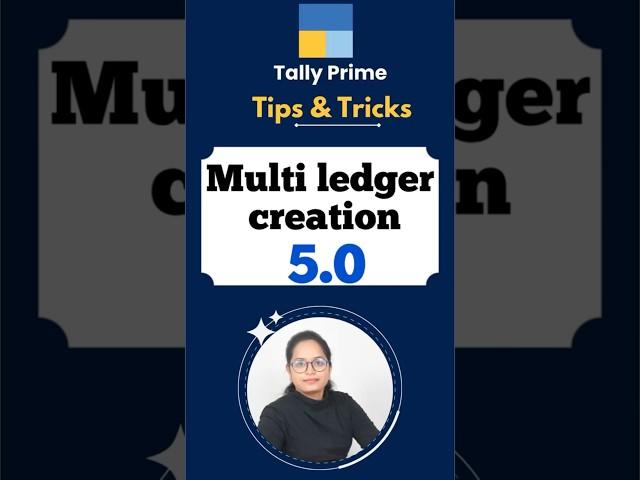 Multi Ledger creation in  Tally prime-5.0 | New update