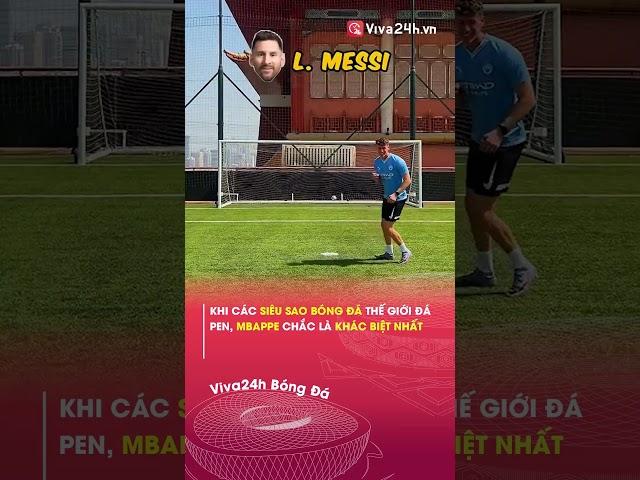 Khi các siêu sao bóng đá thế giới đá pen, Mbappe chắc là khác biệt nhất#viva24h #shorts #bongda
