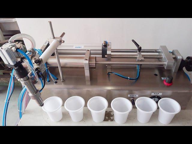 100ml-1000ml spout bag filling machine juice pneumatic liquid filler Abfüllmaschine für plastiktüte