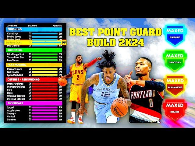 BEST Point Guard Build 2k24!!! Best PG Build in NBA 2k24 Next Gen!!!