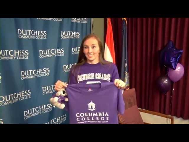 Megan Bender signs