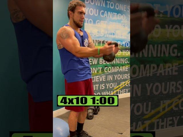 Kettlebell Only Biceps Workout!  #shorts