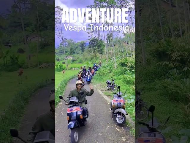 VESPA ADVENTURE INDONESIA‼ #vespa #scooteristindonesia #shorts  #short