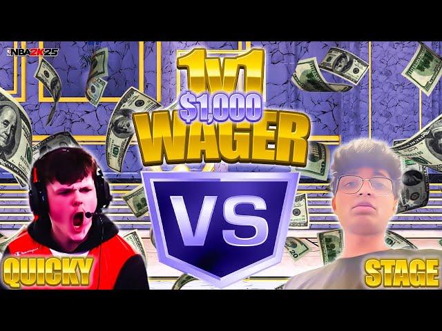 INSANE $1000 NBA2K25 WAGER VS THE BEST LOCK IN THE WORLD !!!