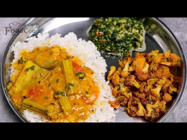 Lunch Menu #2/ Gobi Fry/ Keerai Kootu