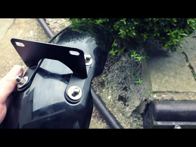 TRIUMPH STREET SCRAMBLER 900 2018 FENDER HIGH BRACKET EXSTENDER HOW TO