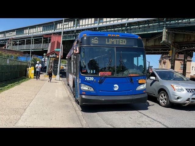 MTA B6 Limited bus #7839 full ride from Bay Pkwy & McDonald Av to Bay Pkwy & 86 St.