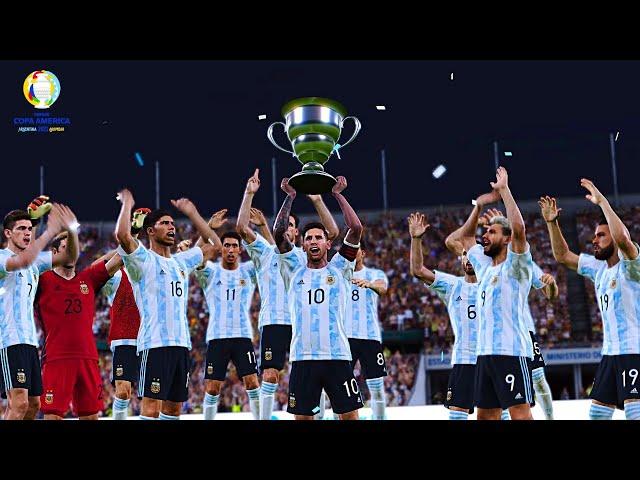 PES 2021 - Brazil Vs. Argentina - Copa America 2021 Final - Full Match - PS5 Gameplay.