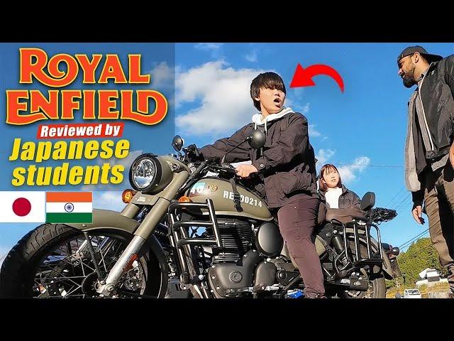 Japanese Student trying Royal enfield II Riding culture in Japan II