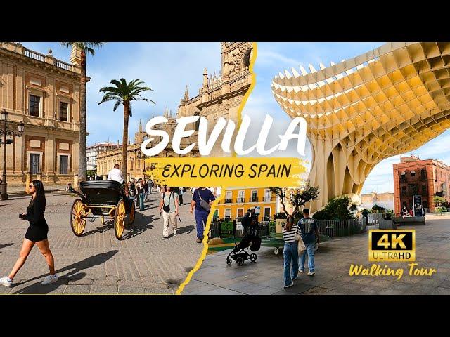 Explore Sevilla's Vibrant Centro District - Stunning 4K Walking Tour   [60 FPS UHD]