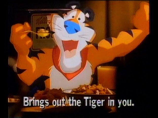 Kellogg's Frosties - Tony the Tiger in the 1989 Australian TV Commercial