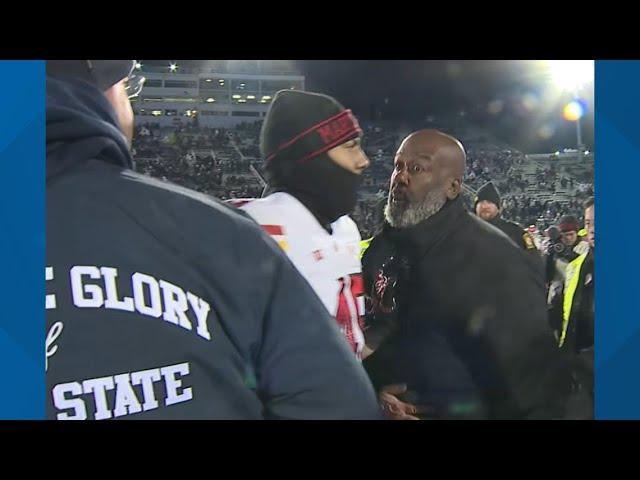 Tempers flare during post-game handshake between Penn State's Franklin and Maryland's Locksley