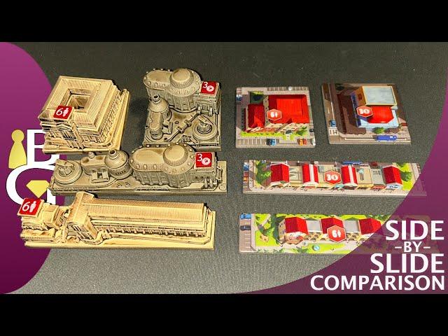 Foundations of Rome and of Metropolis — Side-by-Slide Board Game Comparison 