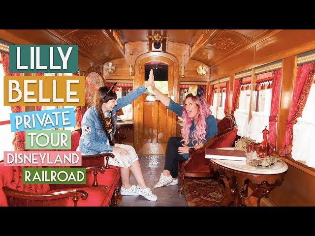 Private Tour of Lilly Belle Train Car Caboose on the Disneyland Railroad