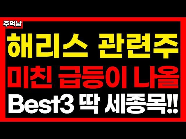 [해리스 관련주] 반드시 크게 가는 종목 베스트3 완벽 정리!! 테마주 급등주 해리스 관련주 신재생에너지 관련주 풍력 관련주