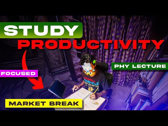 BALANCING *STUDY TIME*   with PRODUCTIVE BREAKS ! | STUDY VLOG | Unpredictable Journey