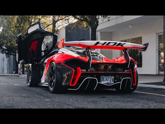 BEST HYPERCARS in LOUD ACTION - Launch Control, Revs, HARD Accelerations - Art Basel Cars and Coffee