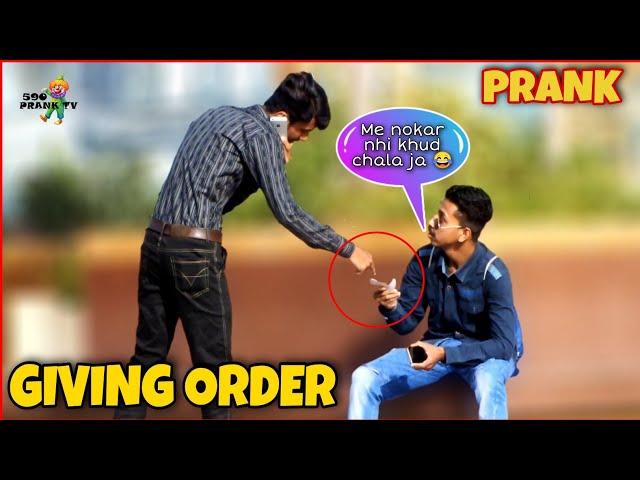 Giving Order To Strangers Prank | by Junaid Ahmed & Naveed Sheikh | 590 Prank TV